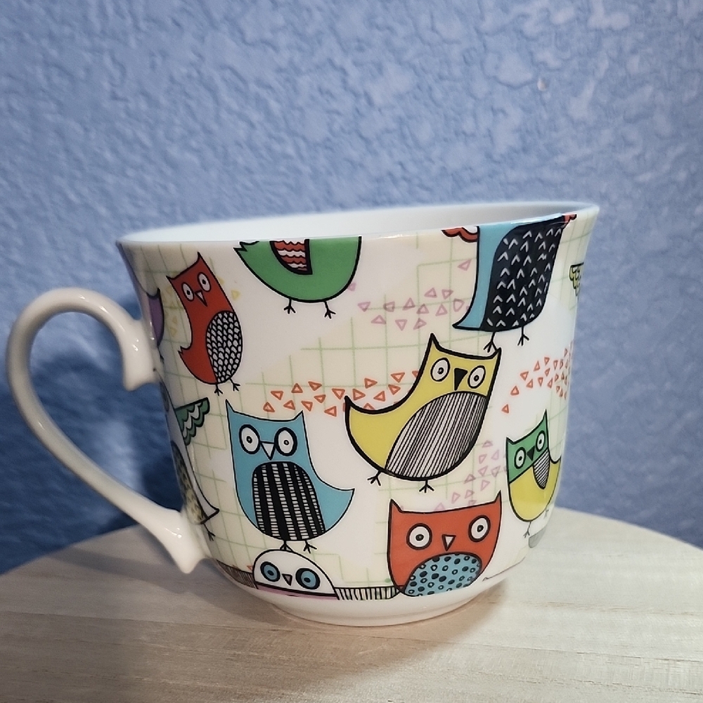 Creative Tops Colorful Owl Pattern Mug - Picture 4 of 8